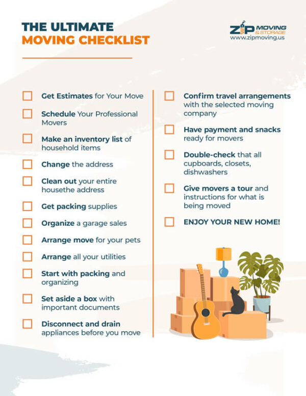 Download Printable Moving Checklist