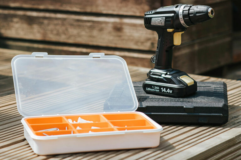 Toolbox with the required equipment for repairs