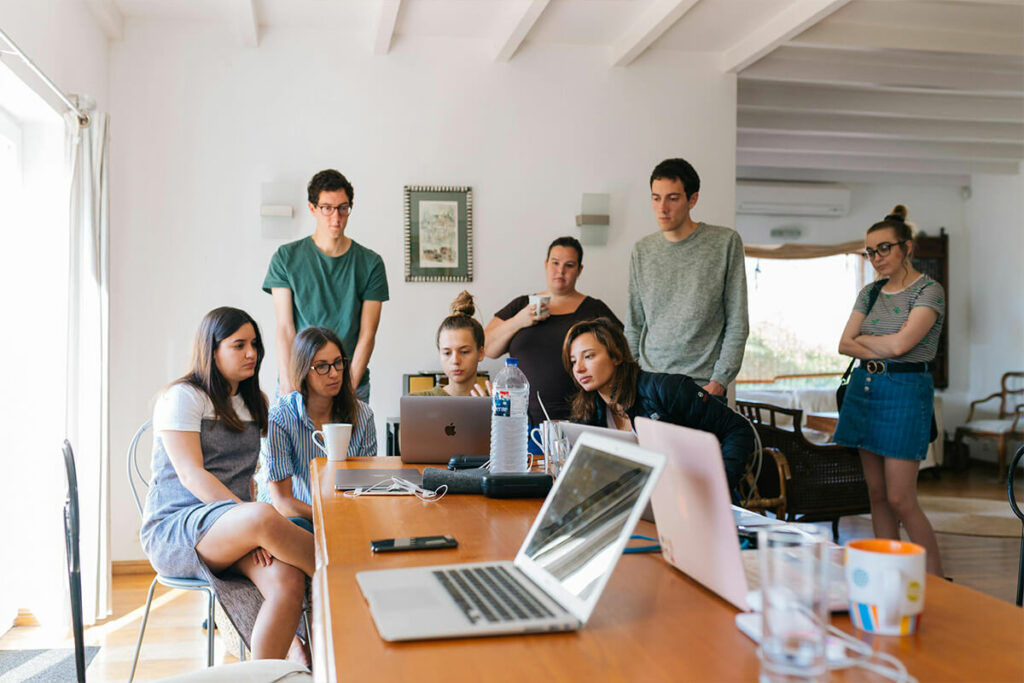 A group of young people