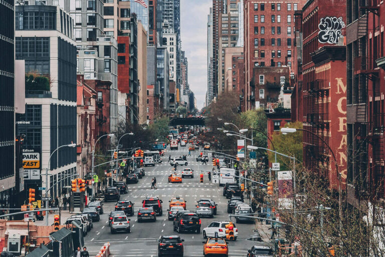 Gridlocked traffic every day for city centers